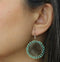 Round Seal Skin Beaded Earrings