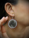 Round Seal Skin Beaded Earrings