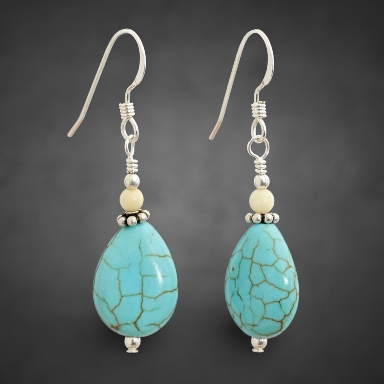 Ivory & Turquoise Earrings