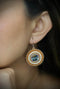 Round Abalone Earrings