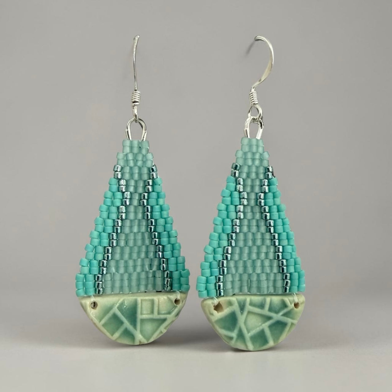 Teardrop Pottery Earrings