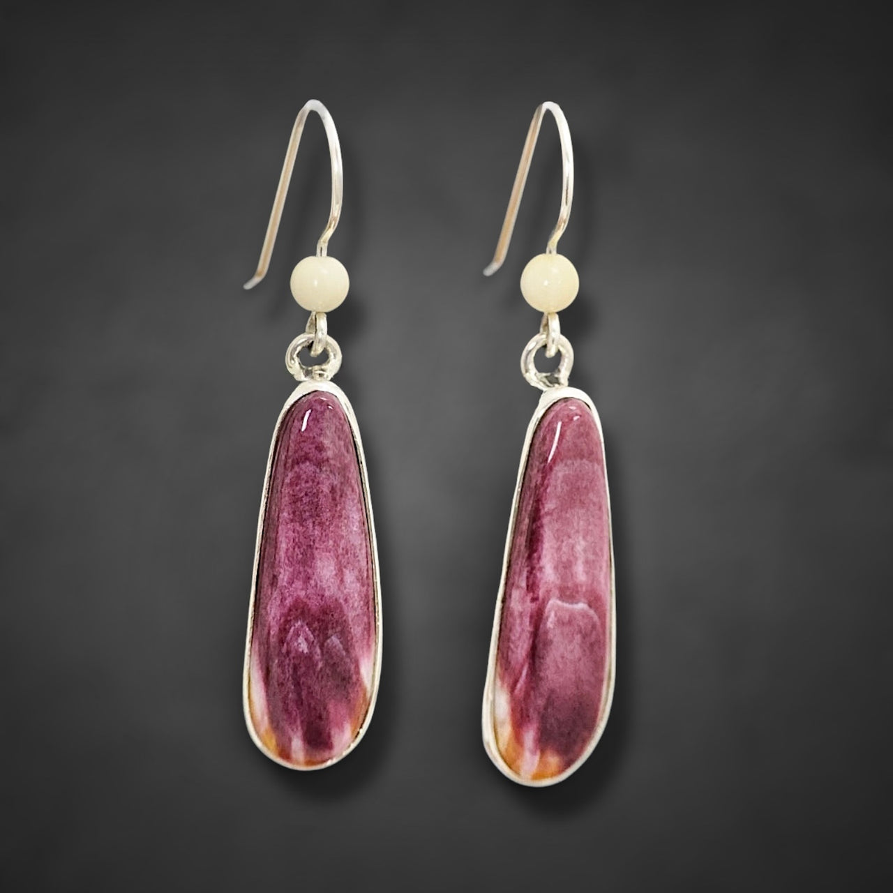 Ivory & Spiny Oyster Earrings