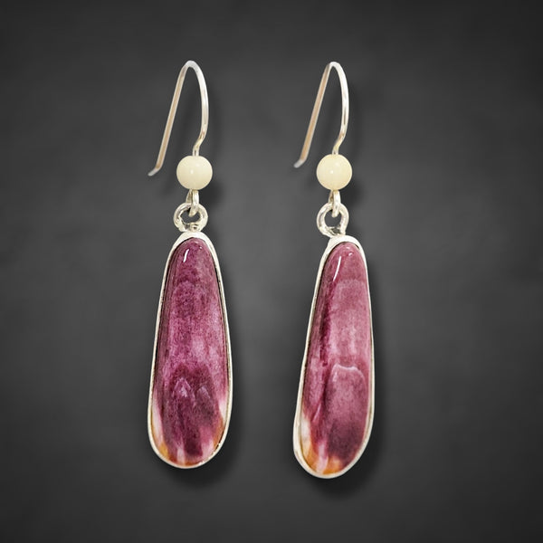 Ivory & Spiny Oyster Earrings