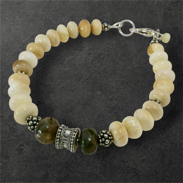 Ivory & Labradorite Bracelet