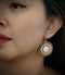 Round Ivory Earrings