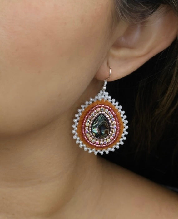 Teardrop Abalone Earrings