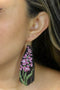 Fireweed Fringe Black Earrings