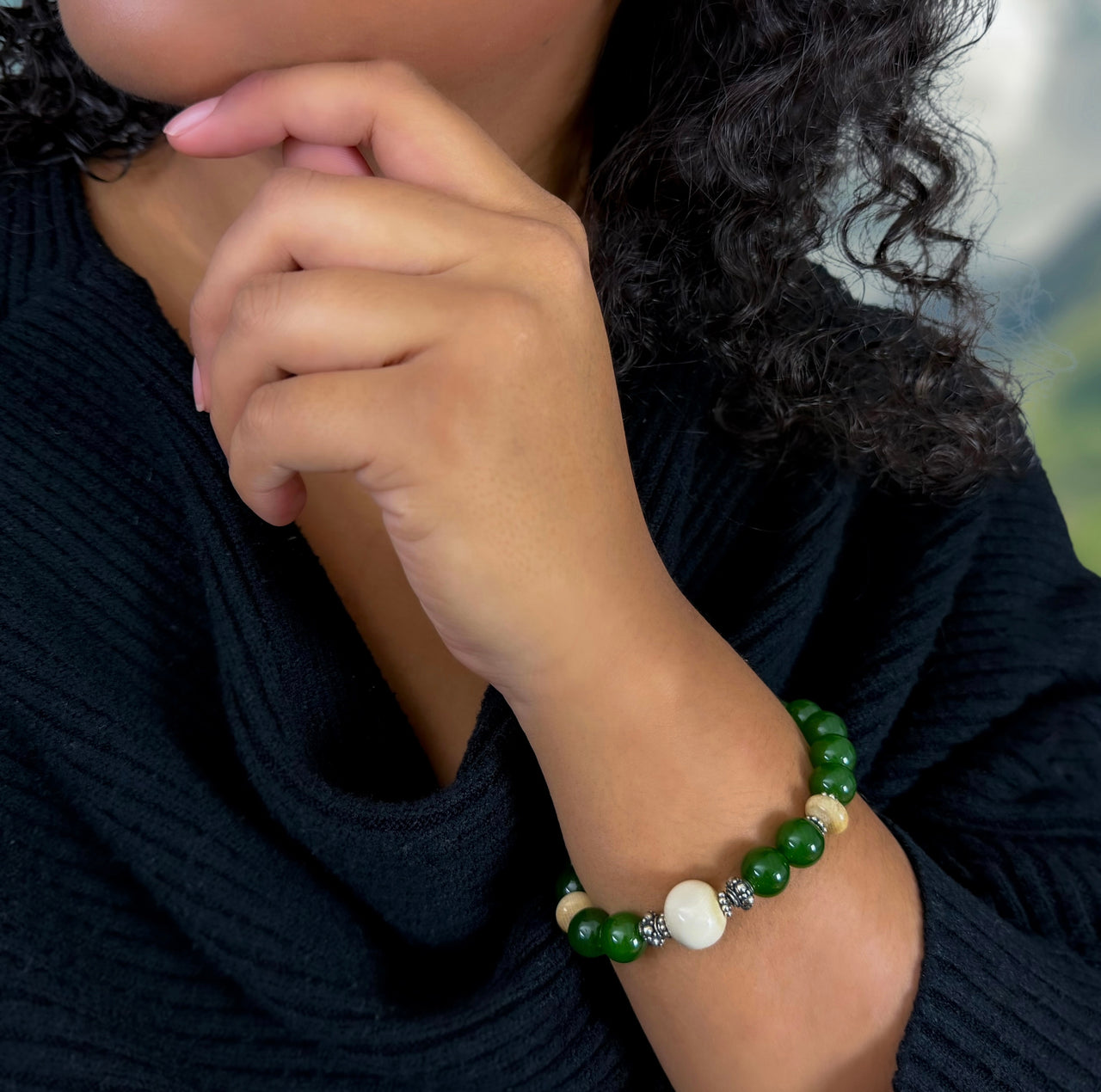 Ivory & Jade Bracelet
