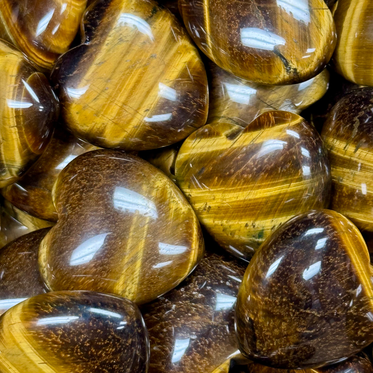 Tiger's Eye Small Stone Heart