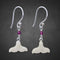 Whale Tail Ivory Earrings