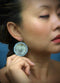 Round Seal Skin Beaded Earrings