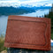 Alaskan Salmon Leather billfold - Brown