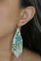 Fern Fringe Seafoam Earrings
