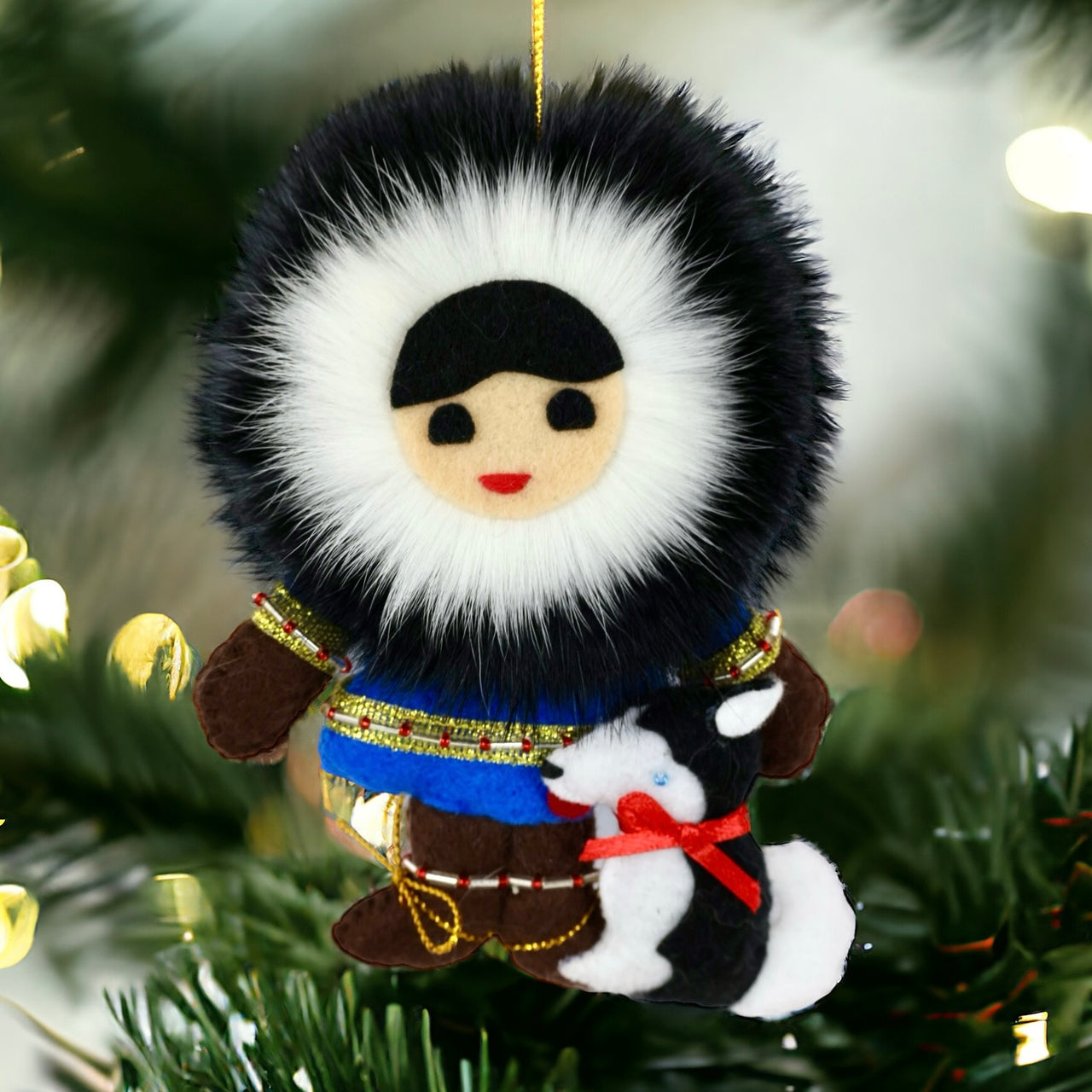 Eskimo & Husky Ornament