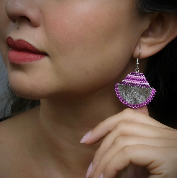 Ulu Seal Skin Beaded Earrings