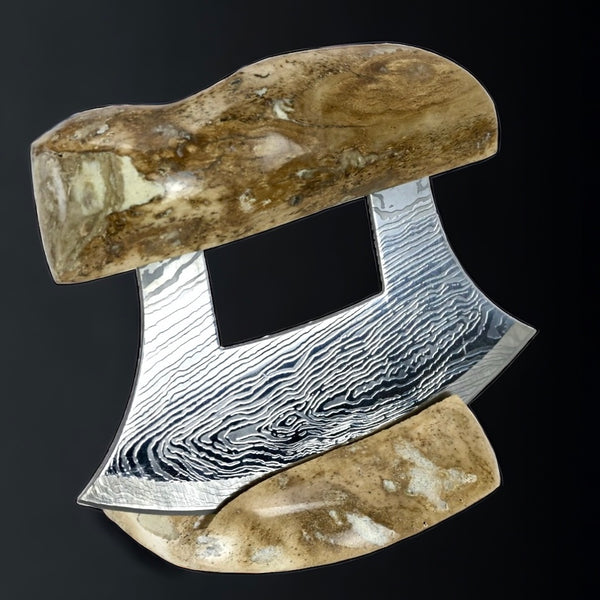 Walrus Jawbone & Etched Steel