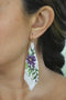 Fern Fringe Violet Earrings