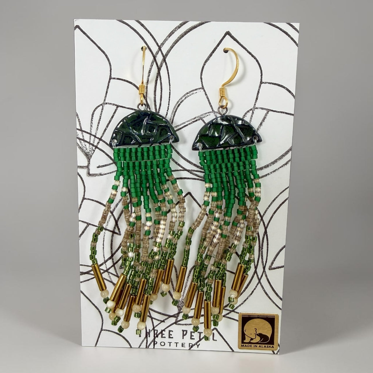 Jellyfish Pottery Earrings
