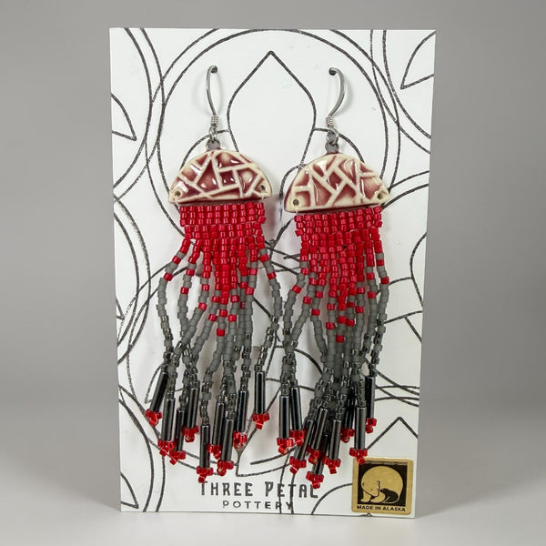 Jellyfish Pottery Earrings