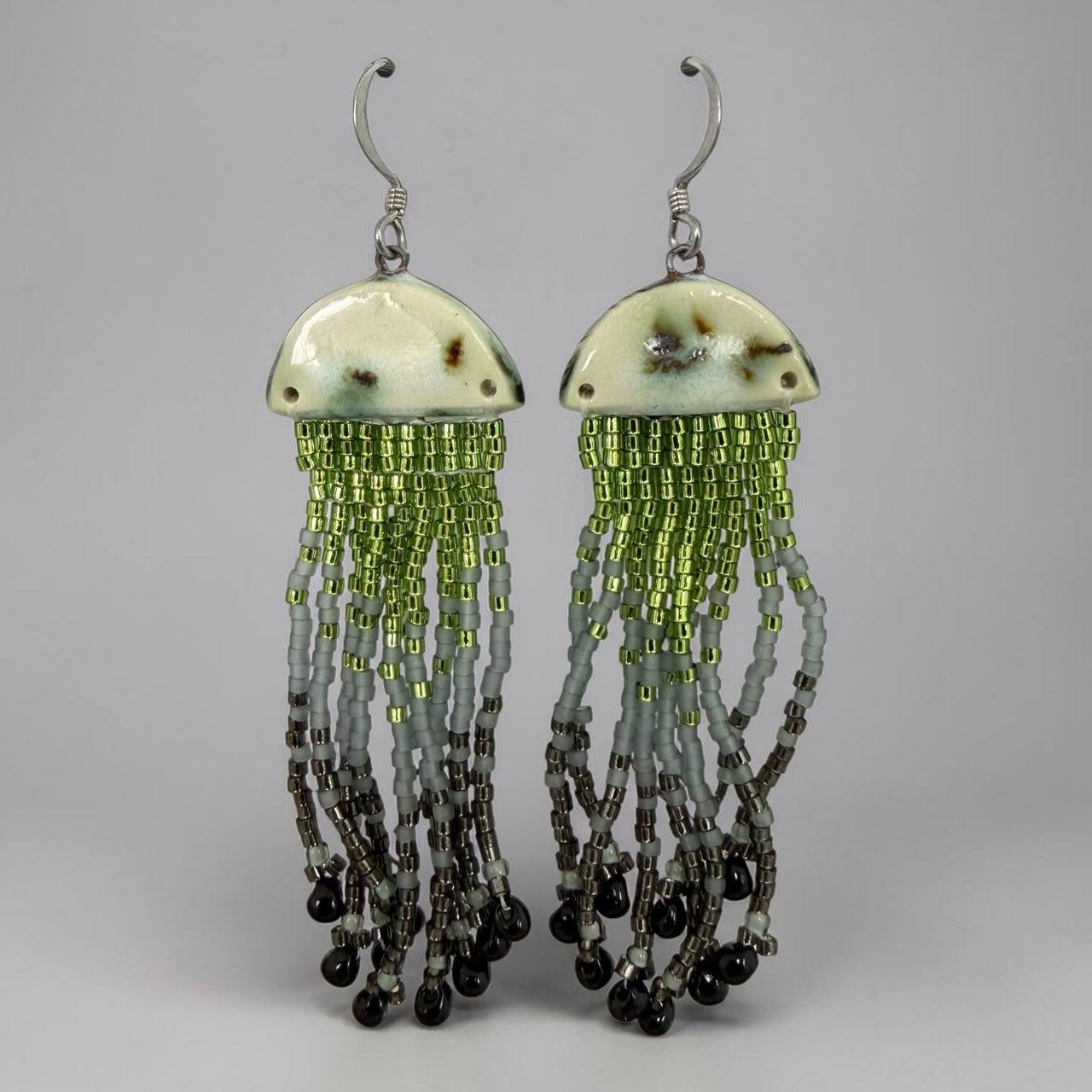 Jellyfish Pottery Earrings