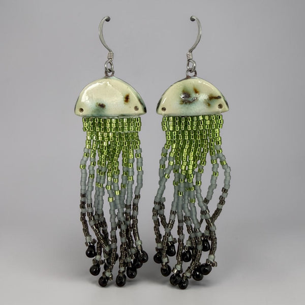 Jellyfish Pottery Earrings