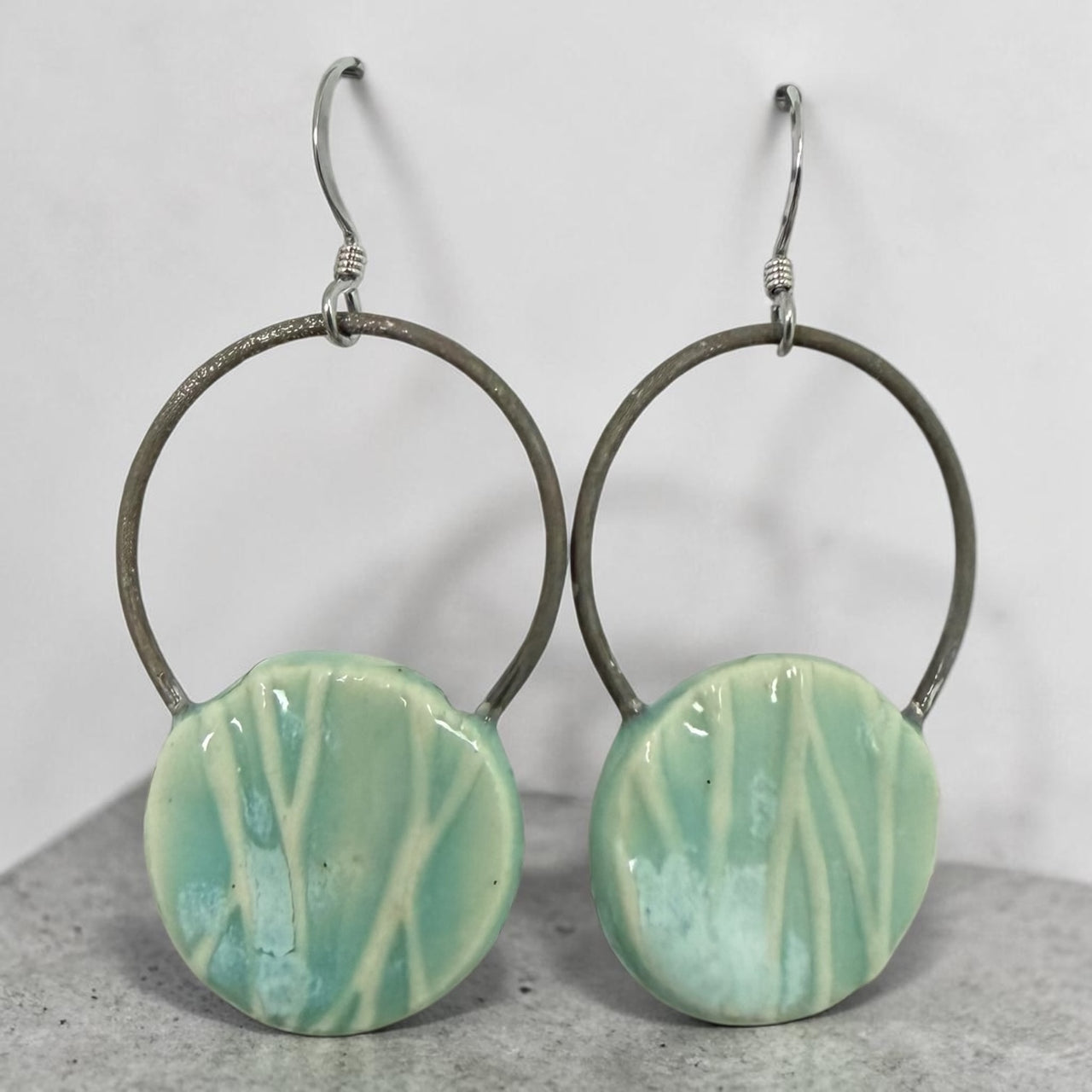 Round Pottery Earrings