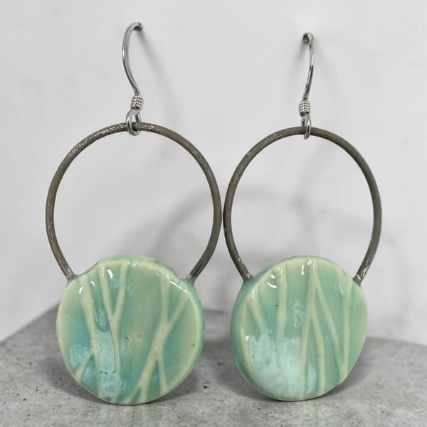 Round Pottery Earrings