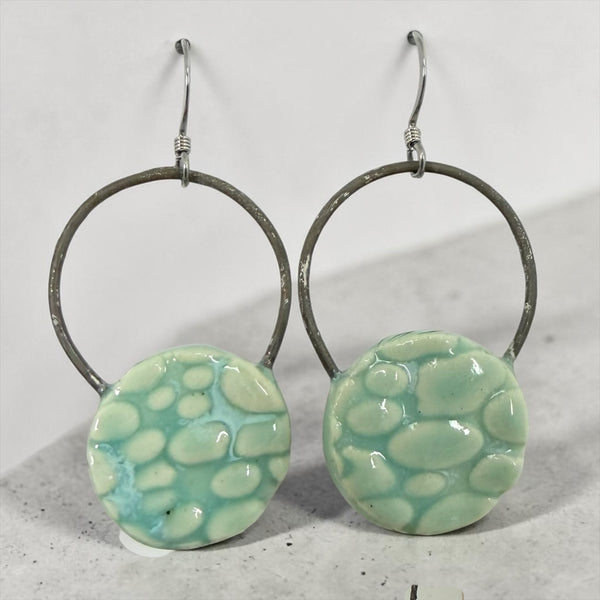 Round Pottery Earrings