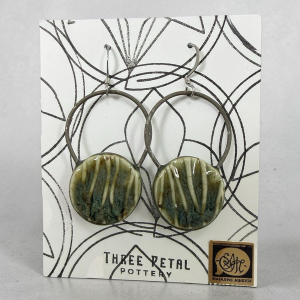 Round Pottery Earrings