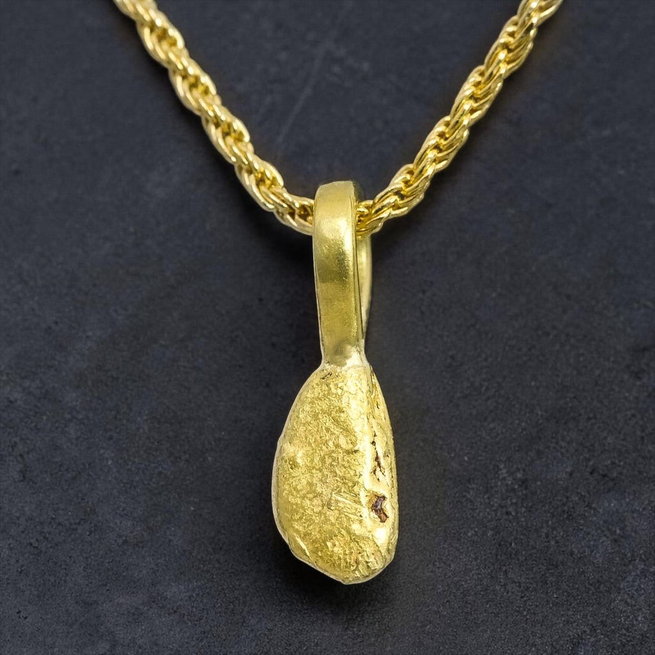 Gold Nugget Pendant