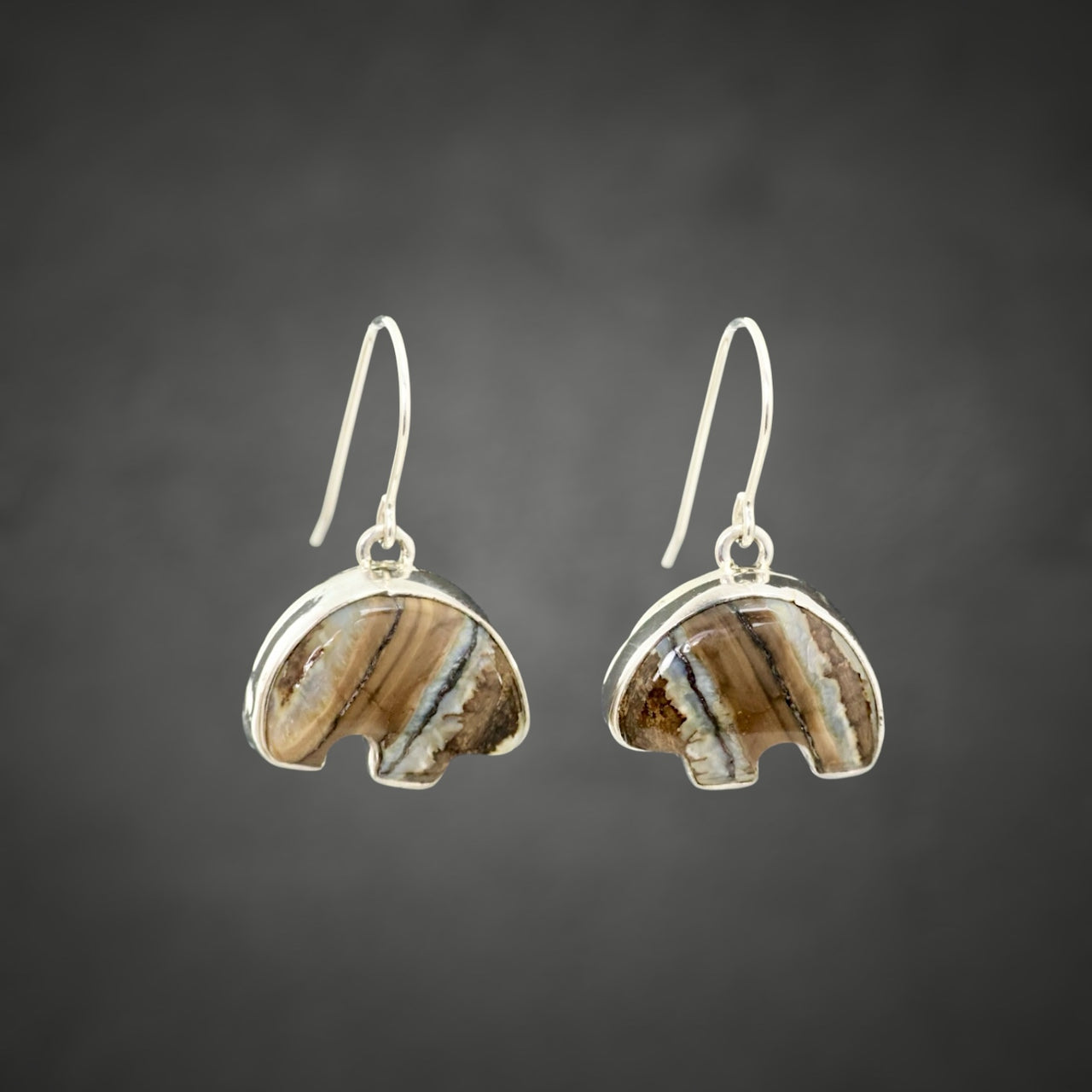 Bear Mammmoth Tooth Earrings