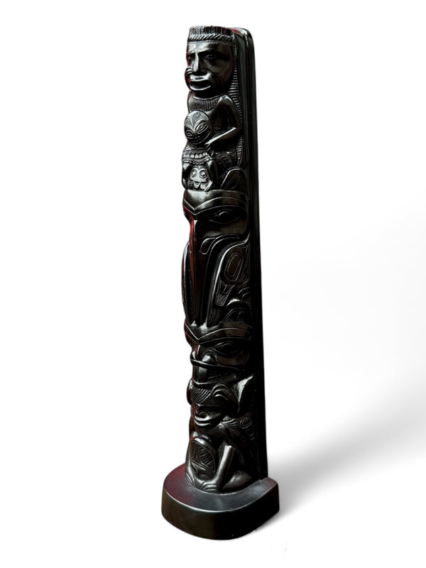 Shaman, Raven & Beaver Totem Pole