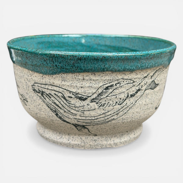 Whale Decal Bowl