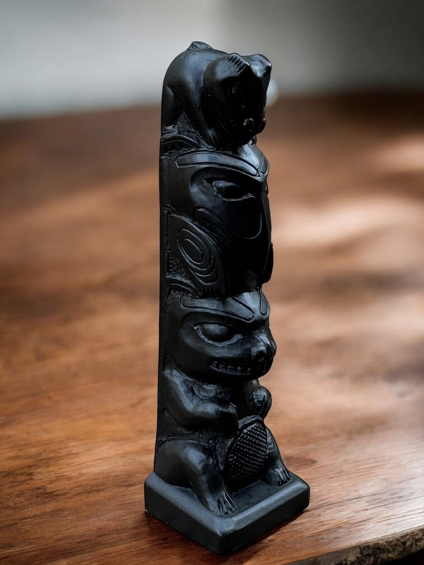 Bear, Raven & Beaver Totem