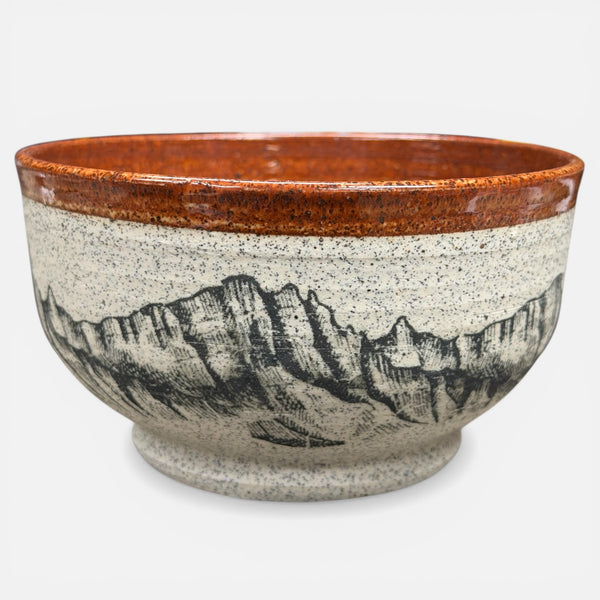 Mountains Decal Bowl