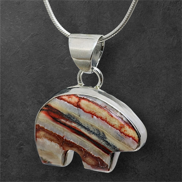Mammoth Tooth Bear Pendant