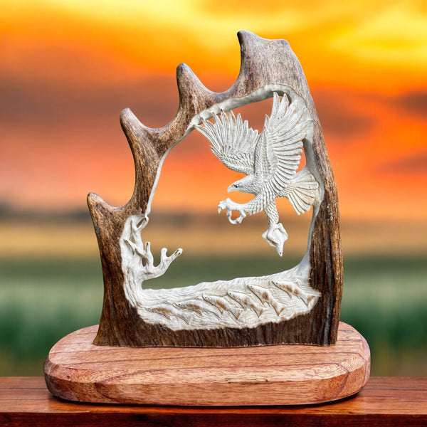 Eagle - Moose Anlter Carving