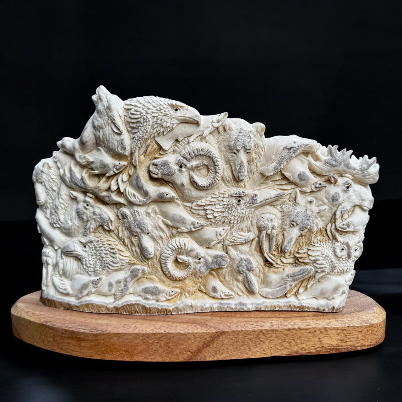 Wildlife - Moose Anlter Carving