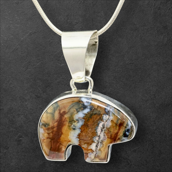 Mammoth Tooth Bear Pendant
