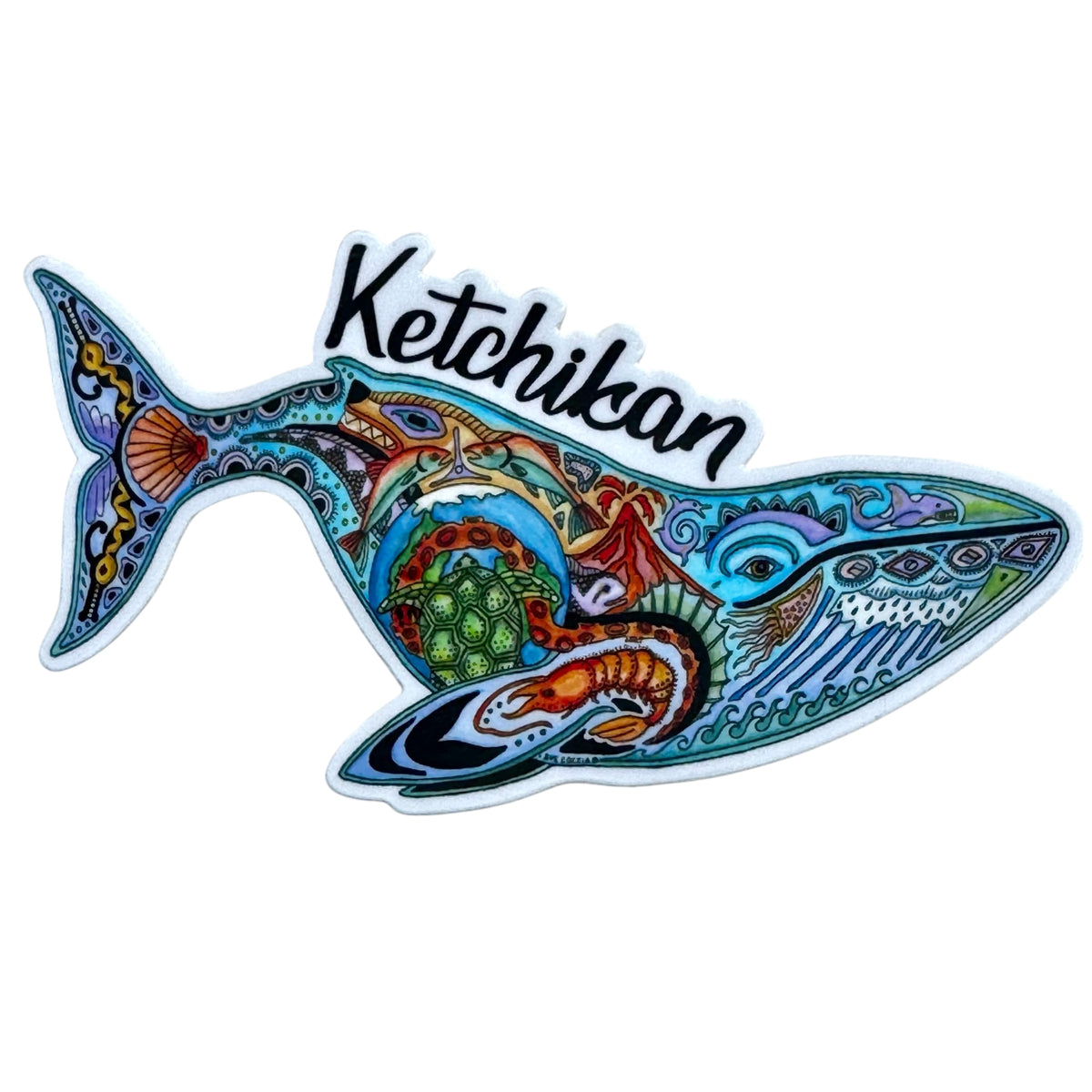 Ketchikan Whale Sticker – Fish Creek Company