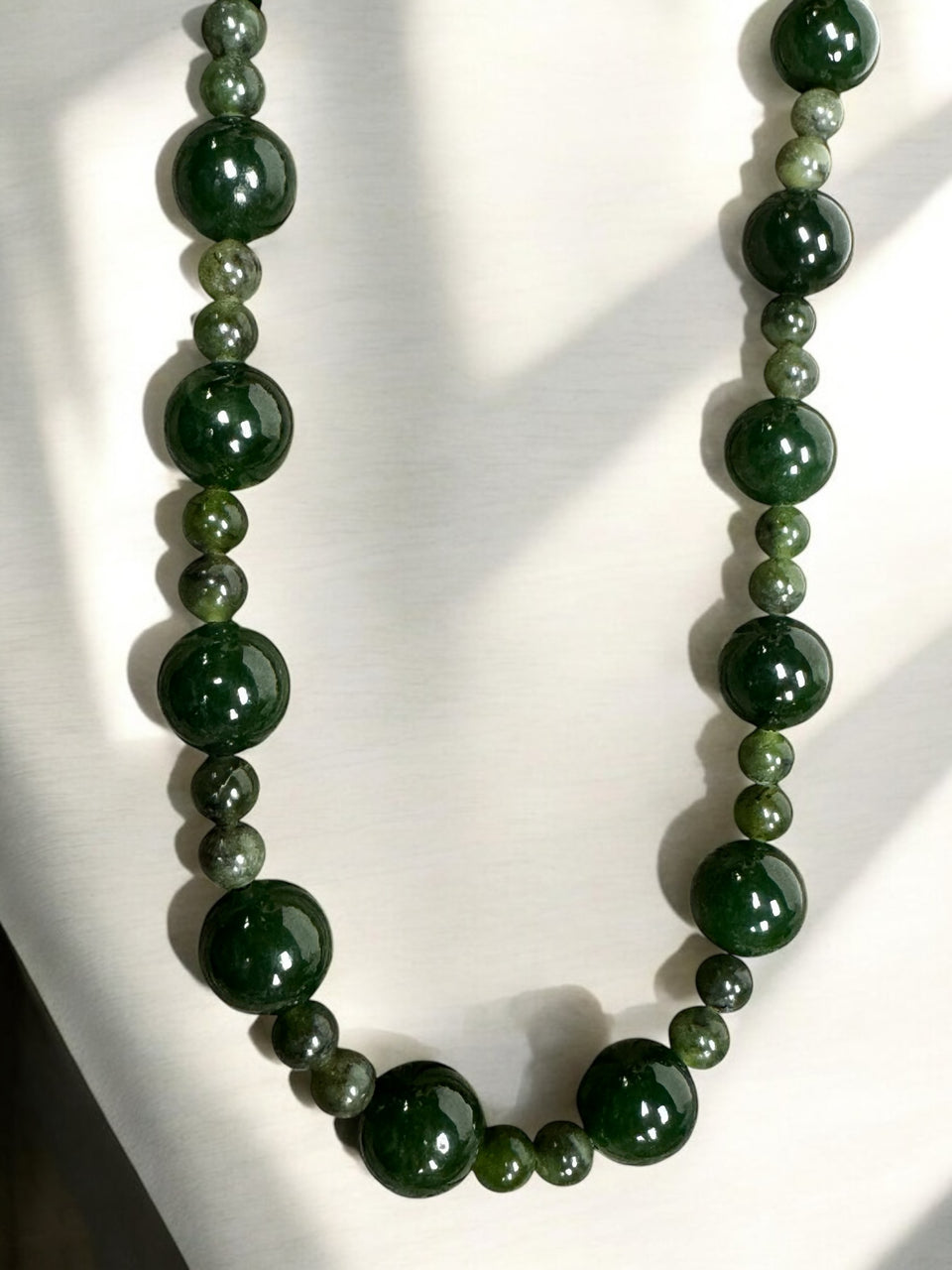 4-10mm Jade Bead Necklace