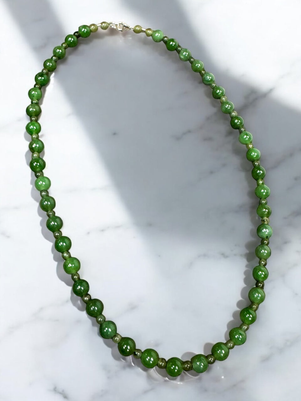 6mm Jade Bead Necklace