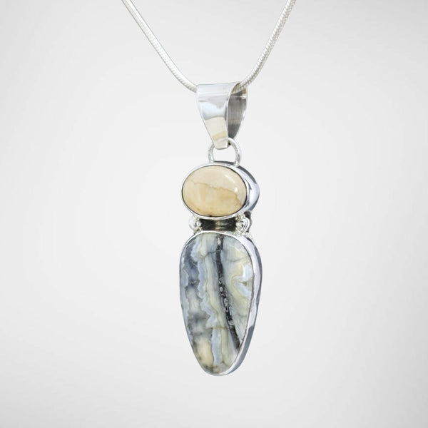 Mammoth Tooth & Ivory Pendant