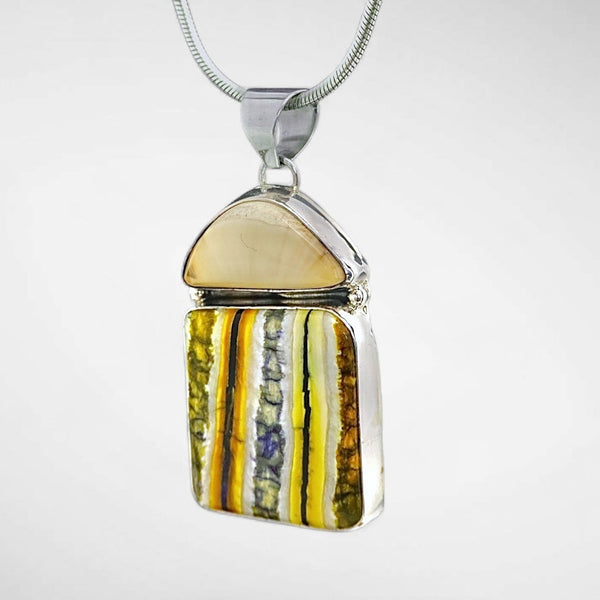 Mammoth Tooth & Ivory Pendant
