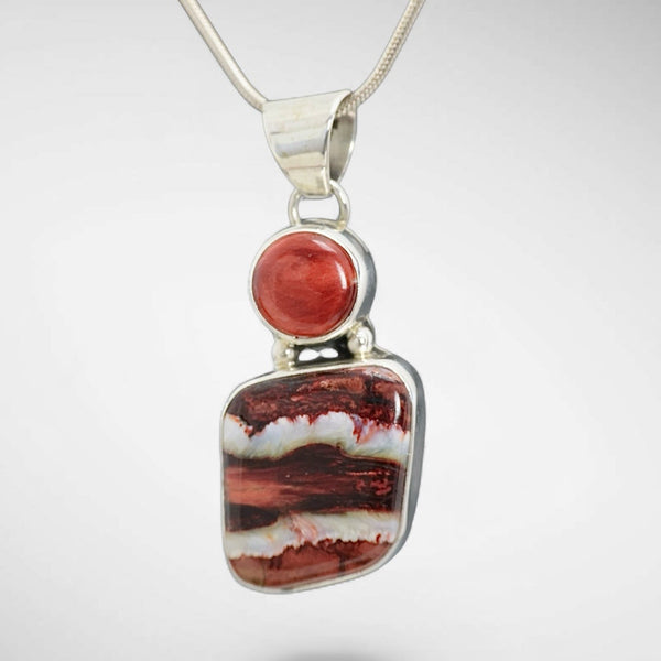 Mammoth Tooth & Spiny Oyster Pendant