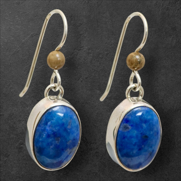 Ivory & Lapis Earrings