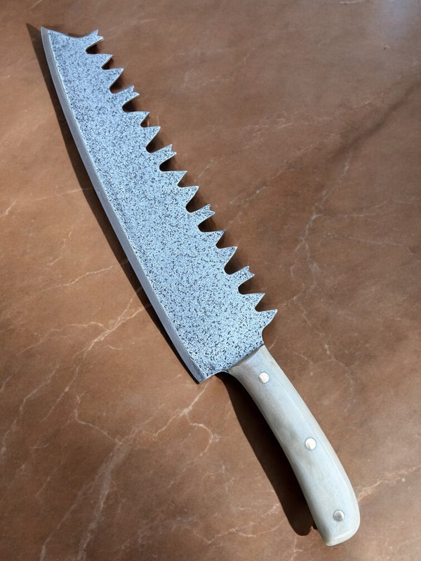 10” Chef Knife - Antler w/Sawblade