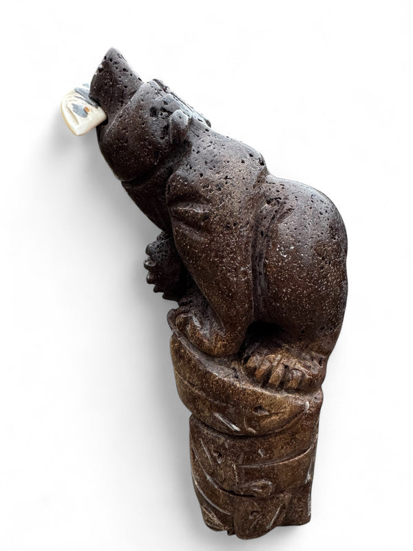 Bear & Salmon Carving