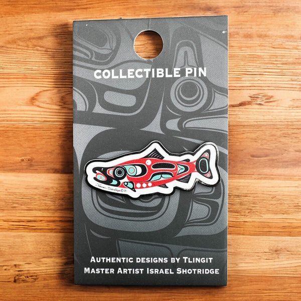 Salmon Lapel Pin