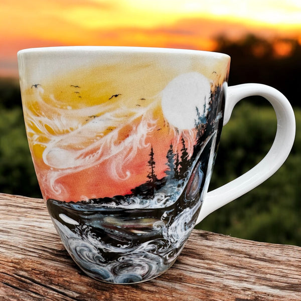 Killer Whale Sunset Mug